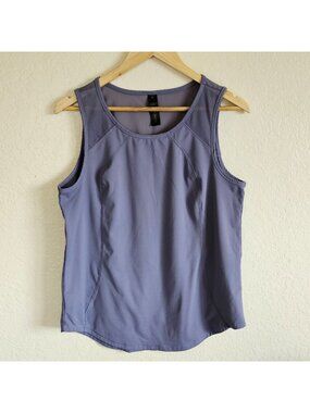 Womens L Lavender Yogalicious Mesh Back Lightweight Tank Top Yoga Athleticwear